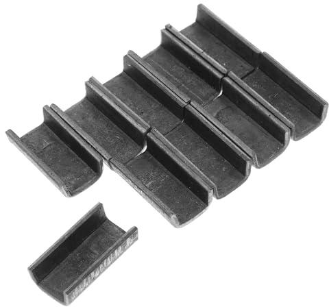 OFFSCH 10pcs Iron Garden Hoe Head Clips Strong Hold Replacement Parts Secure Attachment for Backyard Tool Handles Essential Gardening Accessories