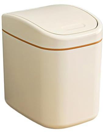 Générique Mini poubelle – Construction de boîtier en PP durable, porte-poubelle de table couvert | Solution de propreté pour chambres, bureaux, salles de bains, voitures, la collecte des petits