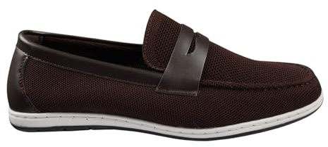 Infinity Leather Dolcetto Herren-Loafer, braun, atmungsaktiv, leicht, zum Hineinschlüpfen