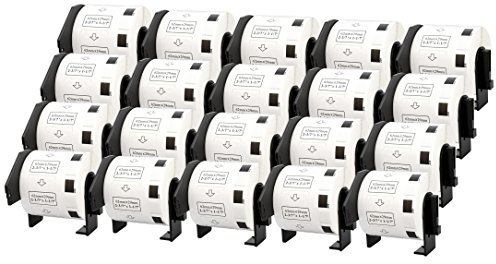 20 Rollen DK11209 DK-11209 29mm x 62mm Adress-Etiketten kompatibel für P-Touch QL-500 QL-570 QL-700 QL-800 QL-810W QL-820NWB QL-1050 QL-1060N QL-1100 QL-1110NWB (800 Etiketten pro Rolle)