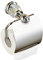 CASEWIND Toilettenpapierhalter Chrom, Klorollenhalter Messing, Klopapierhalter mit Deckel Kristall Wandmontage Glänzend Modern Badaccessoires
