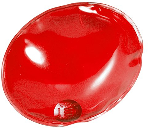 eBuyGB Gel-Handwärmer zum sofortigen Erhitzen, oval, Rot, 4 Stück