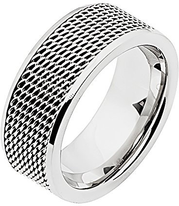 Zeeme Stainless Steel Unisex Ring Edelstahl Glänzend grau 389070031