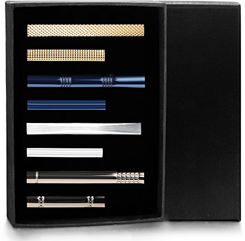Milacolato 8 Pcs Pince à cravate Bar pour Hommes Cravate Affaires Barre de Mariage Clips Set Avec Boîte-Cadeau