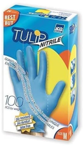 SUPPLIER Casa - Guanti Monouso Tulip Nitrile Size M 1x100pz