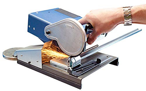 RALI Mini Miter Cut-Off Chop Saw with 15000 RPM Speed & 220v Voltage | Miniature Bench Top Cut-Off Saw with Built-in Double Clamp, Abrasive Disc for Deburring, Maximum Cutting Diameter of 25mm