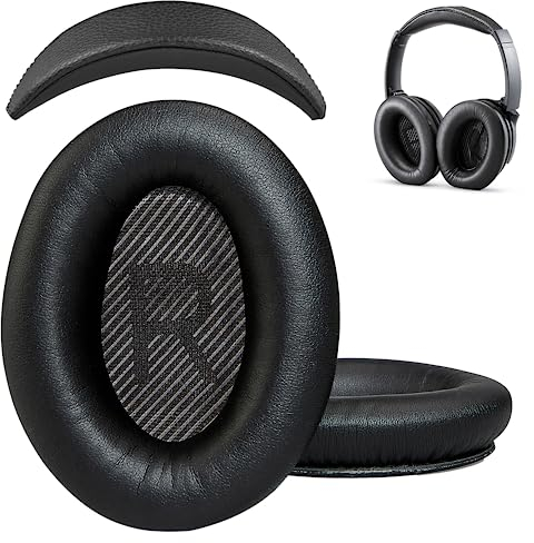 Cuscinetti di ricambio per cuffie Bose QuietComfort 35 (QC35) e QuietComfort 35 II (QC35 II), la fascia non è compatibile con altri modelli