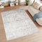 TAPISO Feyruz Teppich Kurzflor Creme Blau Grau Honig Klassisch Orientalisch Vintage Ornamental Wohnzimmer Schlafzimmer ÖKO-TEX 240 x 330 cm
