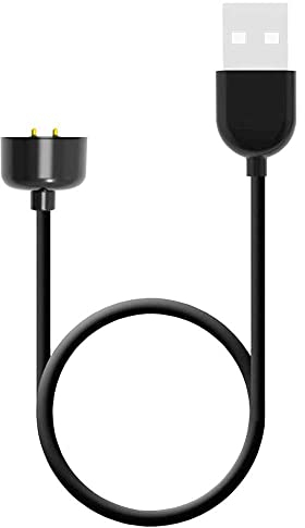 OcioDual Cavo di Ricarica Magnetica 40cm Compatibile con Xiaomi Mi Smart Band 5 6 7 Nero Cable Caricatore Porta USB Cavetto Carica