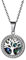 Charme simple émotionnelle anxiété zircon arbre de vie pendentif en acier inoxydable femme collier anniversaire cadeau d'anniversaire, Zircone cubique