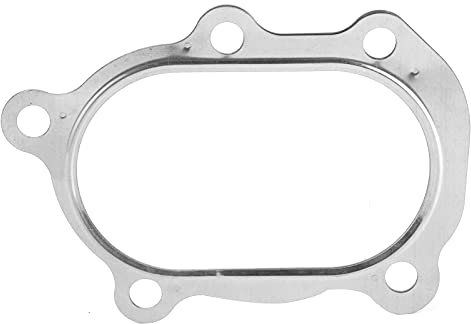 Ymiko Turbolader-Einlassdichtung Edelstahl, 5-lagiger Turbolader-Dichtungsfitting-Ersatz für T25 GT-RS Alle T2-Flanschserien, Turbolader-Waschmaschinen-Fahrzeugzubehör