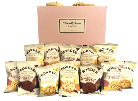Biscuits Treat Hamper Gift Set Including 12 Packs of 2 Border Biscuits (24 Total) In a Luxury Hamper Box | The Chosen Gift For Biscuit Lovers - Exclusive to GOOFIIE.