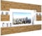 BELINI Wohnwand Wohnzimmer-Set Vollausstattung Moderne Schrankwand mit LED-Beleuchtung Anbauwand TV-Schrank Wotan-Eiche