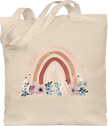 Shirtracer - Baumwolltasche - Boho Tasche & Bohemian Kleidung - Regenbogen - Watercolor