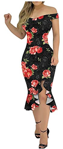 BOTCAM Robe à paillettes sexy pour femme - Col en V - Dos nu - Robe courte en cuir - Robe courte - Robe courte - Robe moulante sexy - Robe de bal - Robe de cocktail, Z023hot Rose, L
