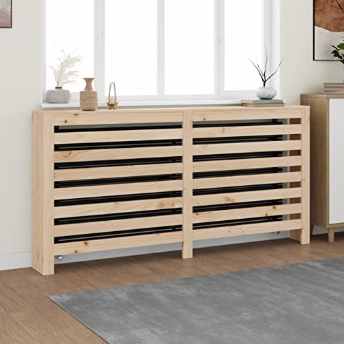 Bopdu Radiator Cover Cabinet Wooden Modern Radiators Shelf Storage Heating Cabinet Wooden Bedroom Hallway Home Furniture for Living Room Bedroom 169x19x84 cm Solid Wood Pine