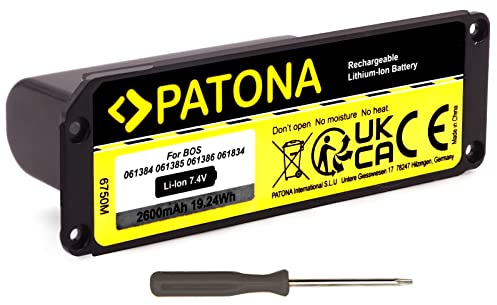 PATONA 6750 Akku Soundlink Mini One Mini I (2600 mAh) Lautsprecher Akku - Kompatibel mit Bose 061384 061385 061386 061834