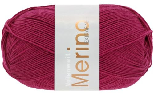 LANA GROSSA Meilenweit 100 Merino extrafine | Hochwertiges Sockengarn, waschmaschinenfest | Handstrickgarn aus 75% Schurwolle & 25% Polyamid | 100g Wolle, Stricken & Häkeln | 420m Garn FB2442