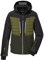 killtec Herren Skijacke/Funktionsjacke mit abzippbarer Kapuze und Schneefang KSW 56 MN SKI JCKT, dark moss, XL, 38710-000