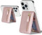 ELTEKER Magnetischer Handy Kartenhalter kompatibel mit MagSafe Wallet mit verstellbarem Stand,Handy Kartenetui MagSafe Wallet für iPhone 15/14/13/12 Series, rosa