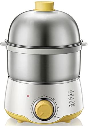 Electric Egg Cooker Rapid Egg Boiler with Auto Shut Off forSoft Medium Hard Boiled Poached Steamed Eggs Vegetables and Dumplings Stainless