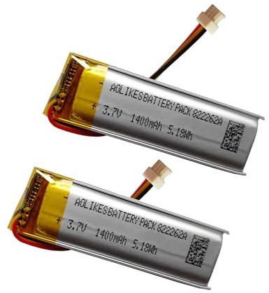 1400 mAh Akku-Ersatz für Sena Spider RT1 Bluetooth Kommunikationssystem SP130 Akku, Sena 50R 3-Tasten Motorrad Bluetooth Headset SP128 Batterie_2 Stück