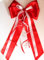 CaPiSo 30 x 50 cm Große Fertigschleife ohne Basteln Satin-Schleife Satinschleife Geburtstag Weihnachtsschleife Schulanfang Schultüte Weihnachten Hochzeit Doppelschleife (Rot mit Happy Birthday)
