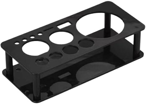 Hintyne Cocktail Tools Bartender Kit Acrylic Stand Only,13 Holes Cocktail Shaker Stand, Removable Bartender Tools Stand, 8.9x2.4x4.2 Inch Bar Tool Holder