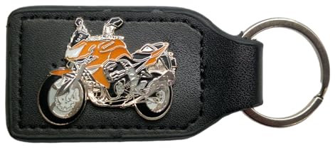 Lenimia Porte-clés de moto pour Kawasaki Z-1000 or Keychain Porte-clés de rechange Clé de moto Porte-clés de motard, multicolore, passend