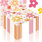 Raxfekro 100 Stück Servietten Blumen 33 X 33 cm Papierservietten für Geburtstage, Partys, Hochzeiten, Kommunion,Ostern, Taufe Blumenwiese Serviette (Stil 1)