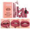 3 in 1 Matte Samt-Lippenstift-Set, 3Pcs Matte Lippenstift + Matte Flüssig-Lippenstift + Lip Liner Set, Samtiger Lippenstift Lang anhaltender Lipgloss Make Up Geschenkset (#05, 1er-Packung)