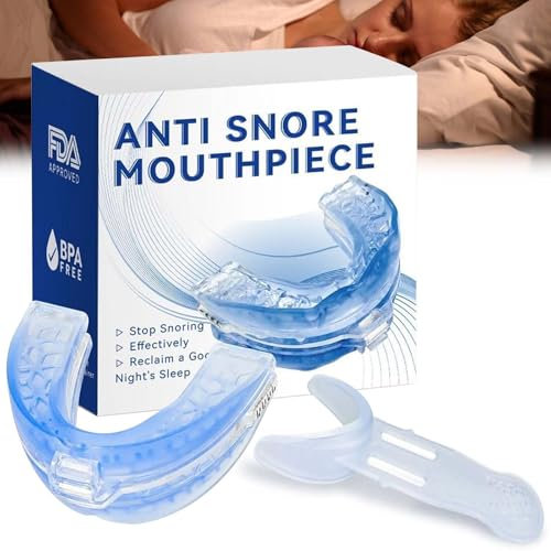 Anti Schnarch Schiene, Anti Snoring Schnarchstopper Mundstück, Schiene Gegen Zähneknirschen, Mehrzweck Sleep Guard Schnarchschiene für Männer, Ergonomisch Schnarchfrei Pro Aufbissschiene für Nacht