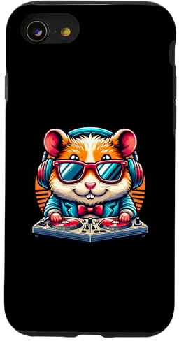 Custodia per iPhone SE (2020) / 7 / 8 Criceto DJ Con Cuffie e Occhiali
