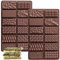 YXHZVON Moldes de Barra de Chocolate, 2 Piezas Silicona Molde Chocolate Tableta 12 Cavidades, Moldes Silicona Reposteria para Dulces, Cubitos Hielo, Gofres, sin BPA