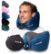 CLOUDS Nackenkissen Flugzeug & Auto – Einstellbares Memory Foam Reisekissen in 2 Größen für Erwachsene - Atmungsaktiver- extraweicher Bezug in 5 Farben (Blau, L/XL)