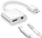 keyxer 2 en 1 Lightning vers Jack 3.5 mm, Adaptateur Casque pour iPhone, Adaptateur Ecouteur Jack 3.5 mm, Audio AUX Jack de Charge Connecteur Compatible avec iPhone 14/13/12/11/X/8/7