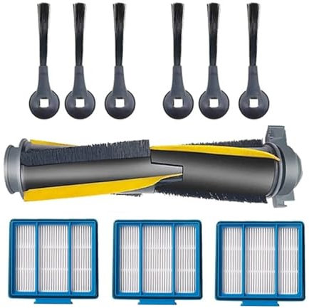 CCFGBHH Ersatzteil kompatibel mit Shark IQ Selbstentleerungsroboter, Seitenbürsten, Filterhauptbürste for RV1000SEU Roboterstaubsauger