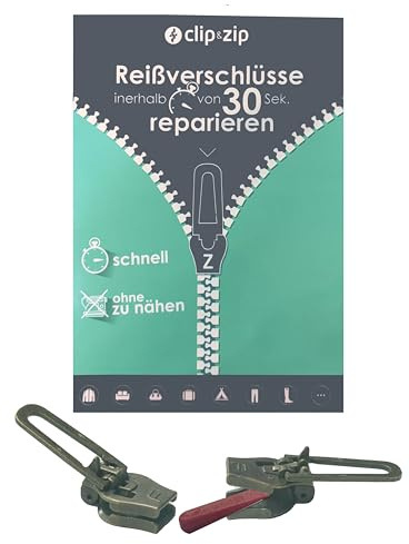 Reparatur Schieber Kunststoff Zipper (Messing, 5)