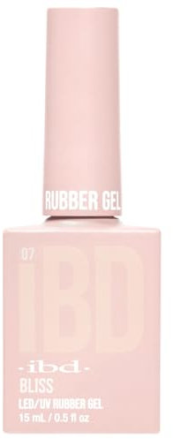 IBD Rubber Gel – Bliss – 15ml – MADE IN USA – Premium Nagellack für langlebige Maniküre und glatte Nägel – LED/UV Lack