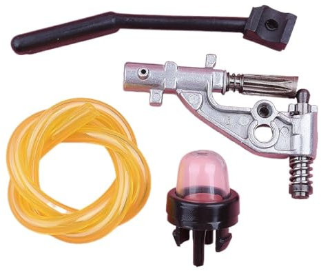 MIKFESPO 4pcs Oil Pump Pressure Fuel Line Primer Bulb Kit For Husqvarna 455 Rancher 455E 460 Chainsaw Spare Part 544180104,537261501,188-512