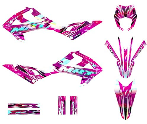 KIT DECO RIEJU MRT 50 DE 2022 à 2026 GALAXIE Holographic (Rose)