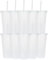 Yisituo 710ml Plastikbecher mit Deckel und Strohhalm,10er Pack für Erwachsene und Kinder Wiederverwendbare smoothie becher, perfekt für Partys, Strand und Poolpartys (10, Transparenz)