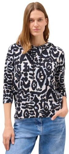 Damen Gemustertes Hoodie Shirt