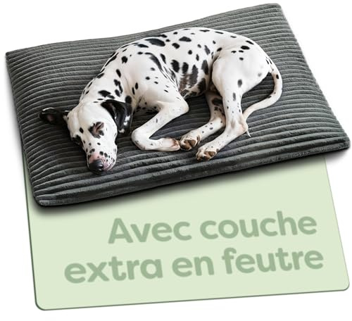Knupis Selbstheizende Wärmedecke Hunde – 90x60 cm Große Hundematte – Weich & Geräuschdämpfend – Waschbarer Bezug – mit Hundedecke rutschfest – Heizdecke für Hunde – Grau