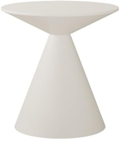 KEuLen Beistelltisch, Couchtisch, Moderner Sofa-Couchtisch aus Schmiedeeisen, Nachttischseite for Couch(Beige,Small)