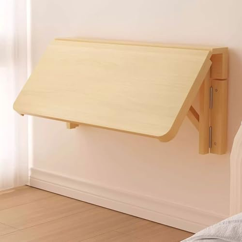 OECETCAWKD Wandklapptisch Holztisch, Platzsparender Klapptisch für Küche,Zuhause und Büro, Wandtisch Klappbar, Klapptisch Wandmontage für Esszimmer, Computertisch,Schreibtisch(80x40CM/31.5x15.7IN)