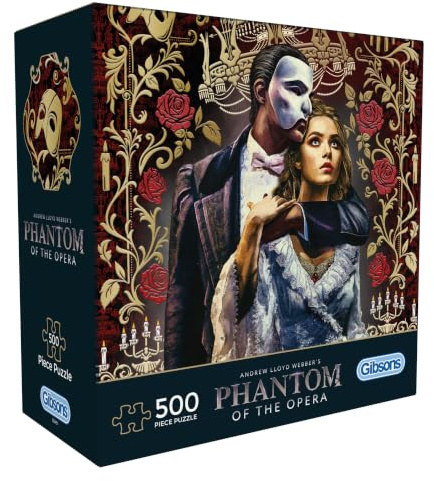 Gibsons Phantom of the Opera 500 Piece Jigsaw Puzzle for Adults - Premium Sustainable Puzzle Made in the UK