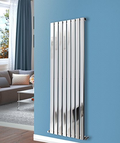 NRG 1600x544 Vertical Flat Panel Designer Radiators Central Heating Rad Chrome