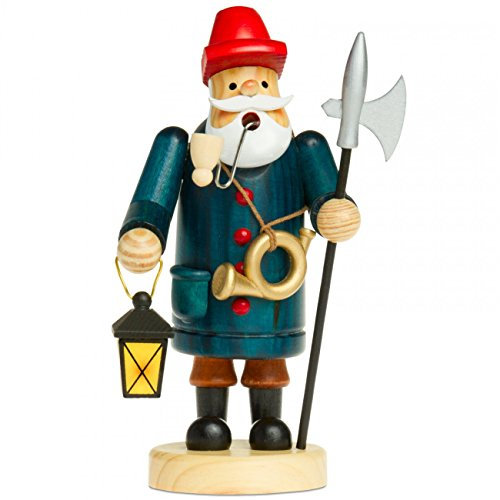 Sikora RM-A Räuchermännchen aus Holz 3 Größen Verschiedene Motive, Farbe/Modell:A02 blau - Nachtwächter, Höhe in cm:Höhe ca. 36 cm
