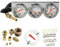 MASO 2'' Inch 52mm Oil Temp Oil Pressure Volts Triple Gauge 3in1 Kit White